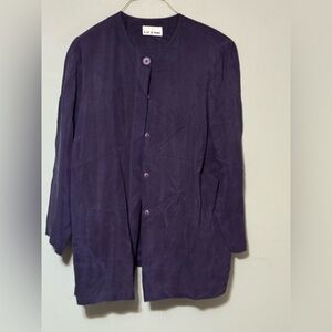 Liz & Me Deep Purple Blouse